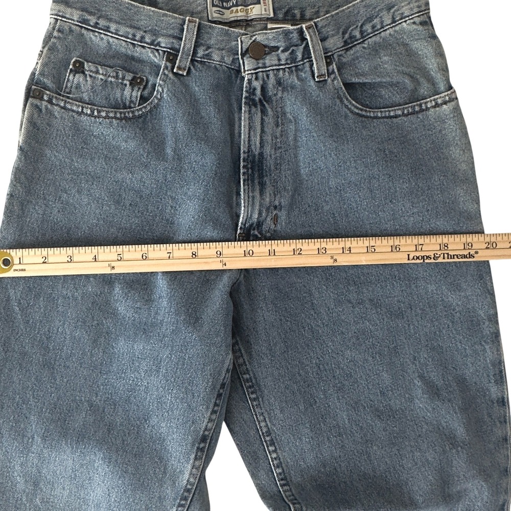 Vintage 90s Old Navy Baggy Jeans  - 100%‎ Cotton - W31 L32 - Picture 10 of 11